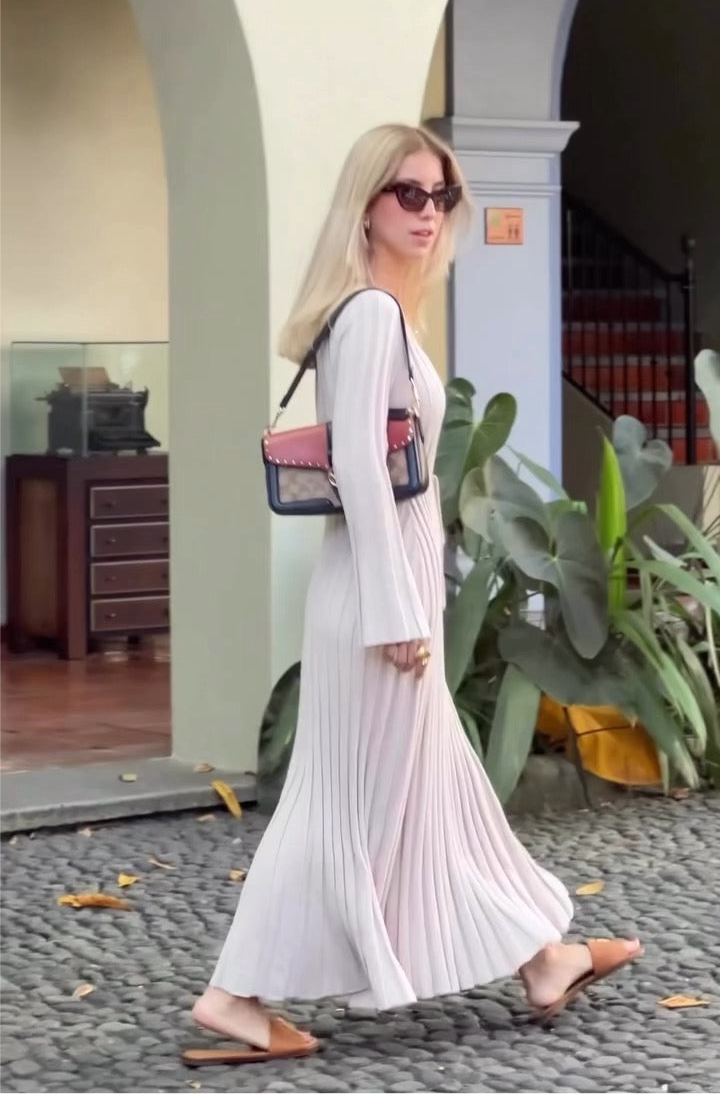 Vestido Rib Knit Maxi