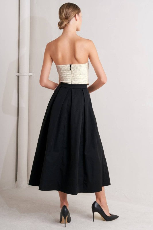 Vestido Blanco y Negro