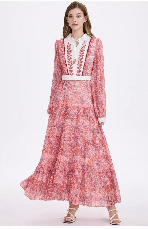 Vestido Rojo Estampado