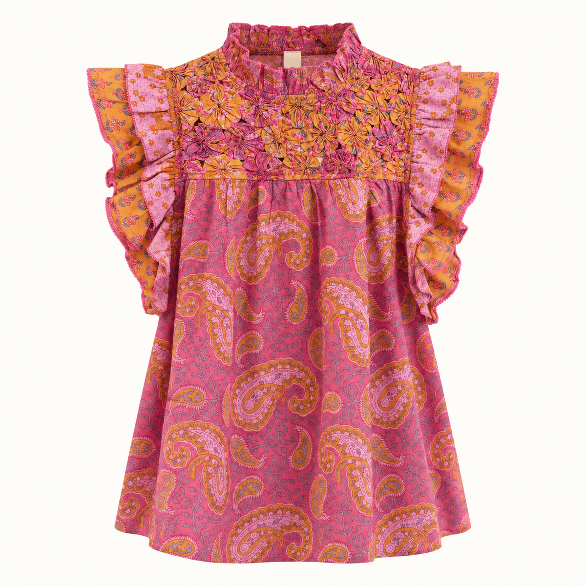 Blusa Flutter Sleeve