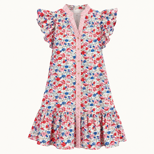 Vestido Floral Button Down