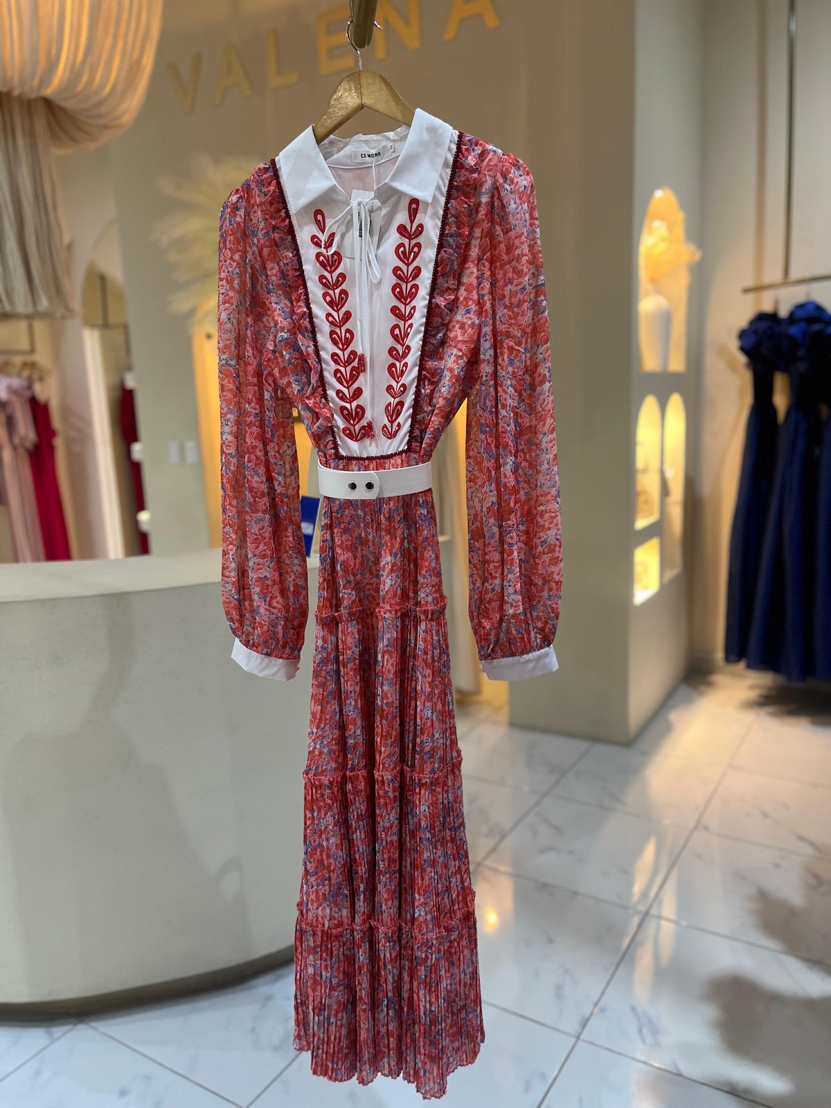 Vestido Rojo Estampado