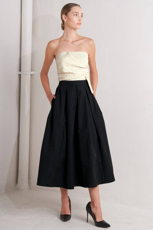 Vestido Blanco y Negro