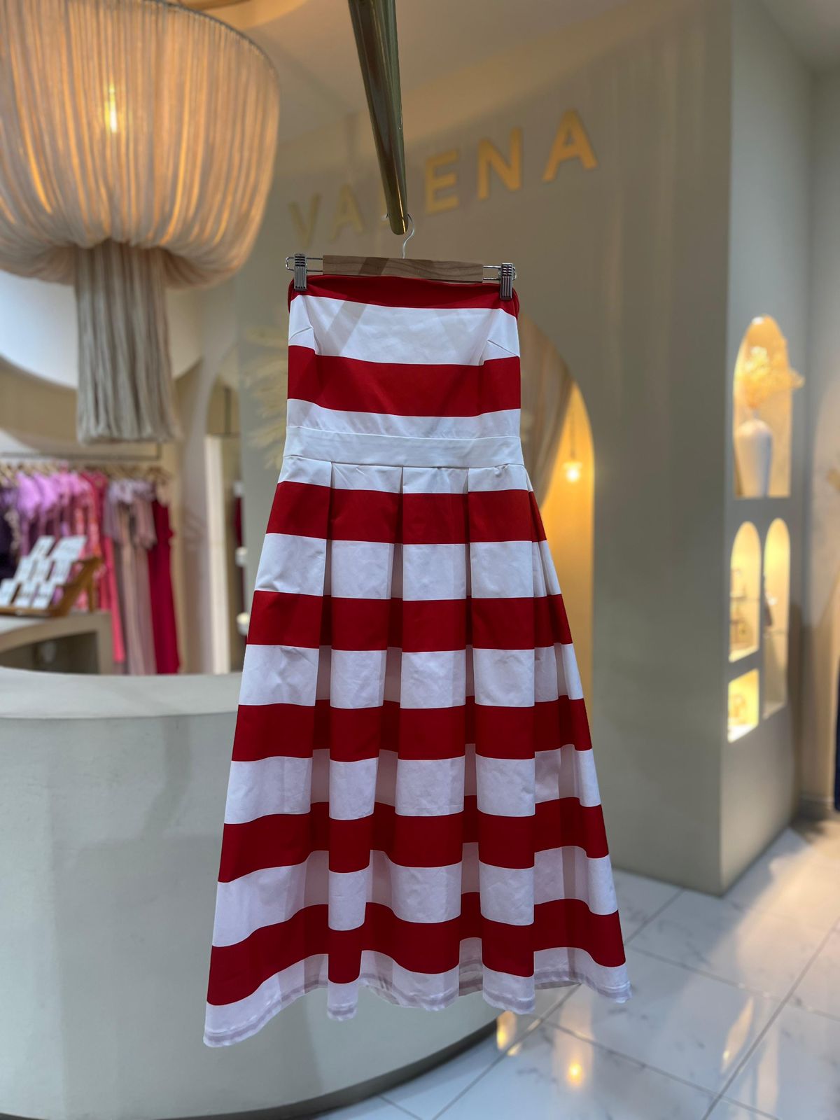 Vestido Rayas Rojas