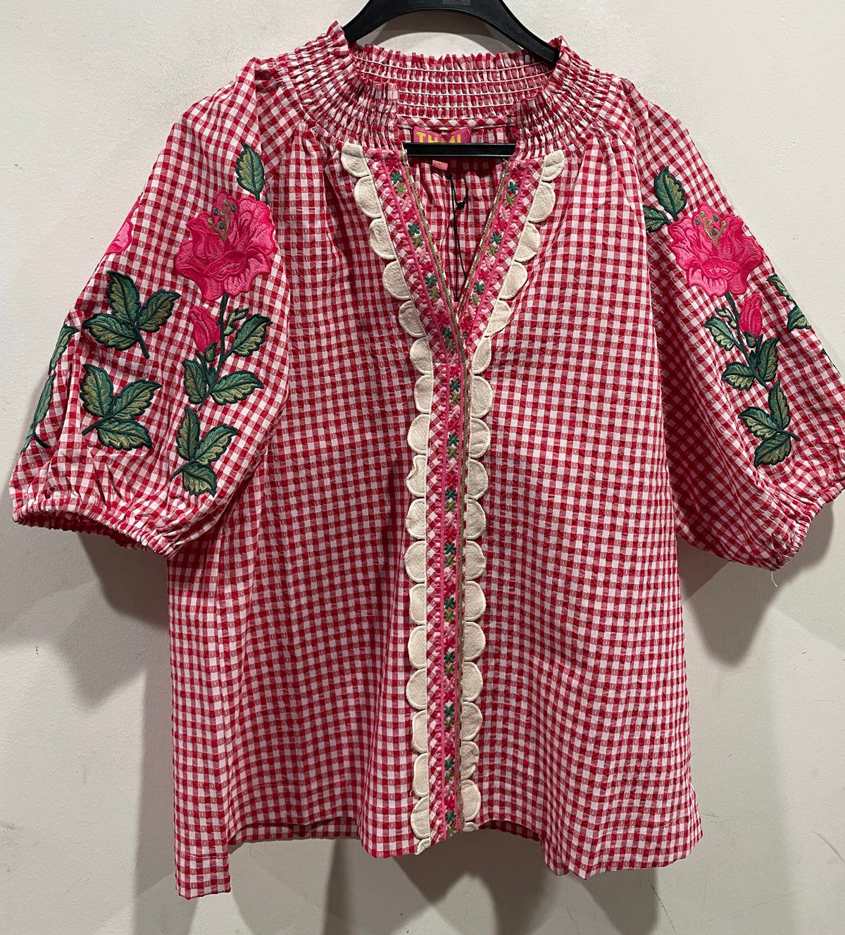 Blusa THML cuadros rojos