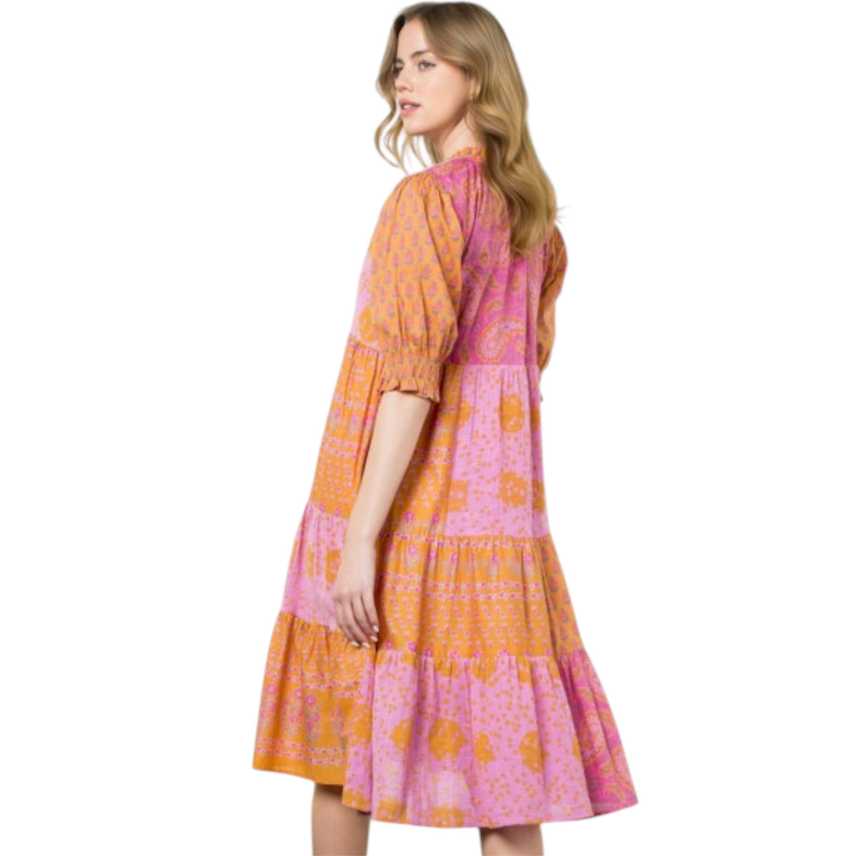 Vestido Tie Tiered